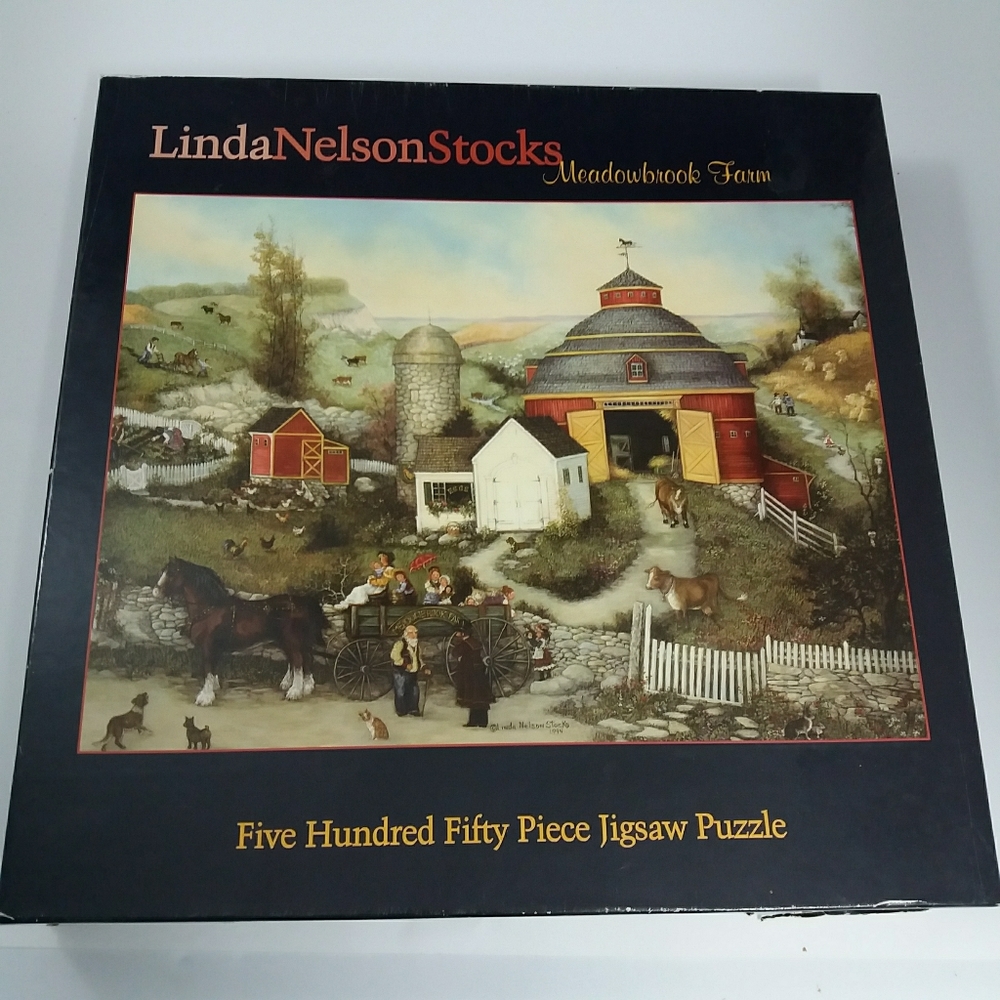 Ceaco Puzzle 550 Meadowbrook Farm 24×18" Used.